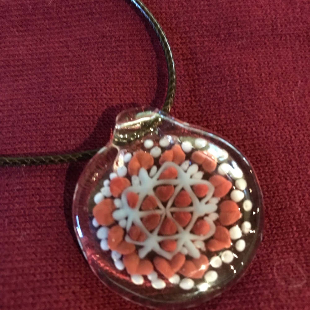 Hand Blown Glass Pendant